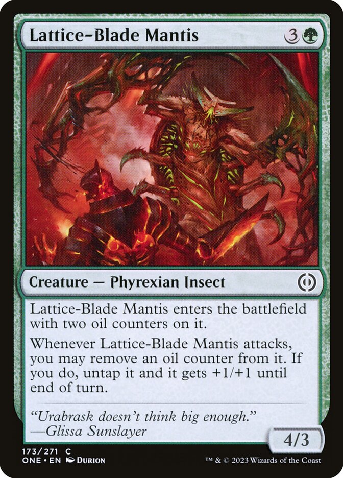 Lattice-Blade Mantis [Phyrexia: All Will Be One] (173)