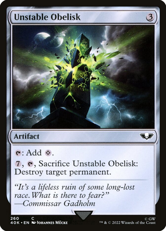 Unstable Obelisk [Warhammer 40,000 Commander] (260)