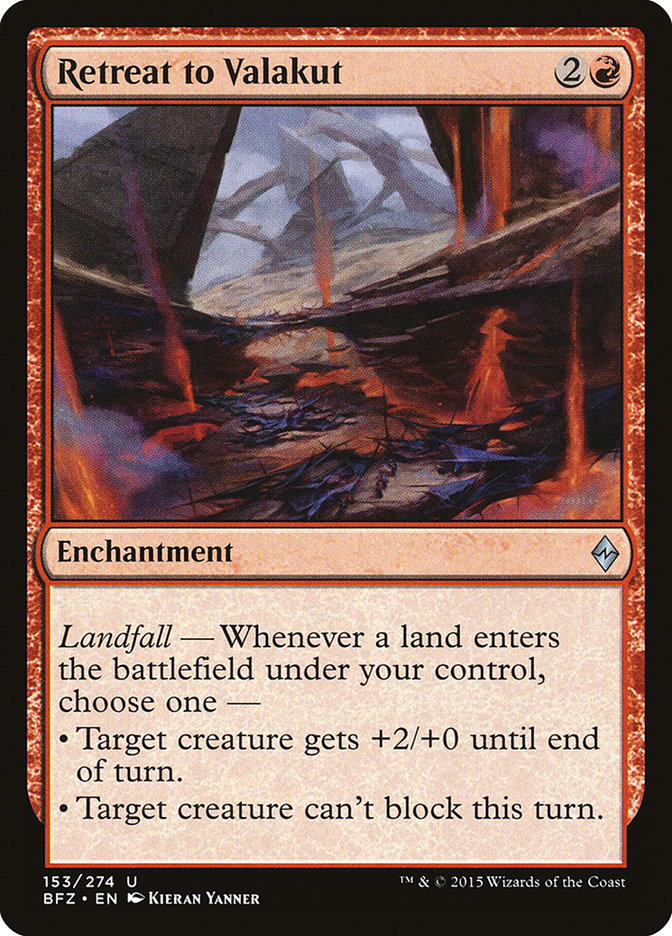 Retreat to Valakut [Battle for Zendikar] (153)