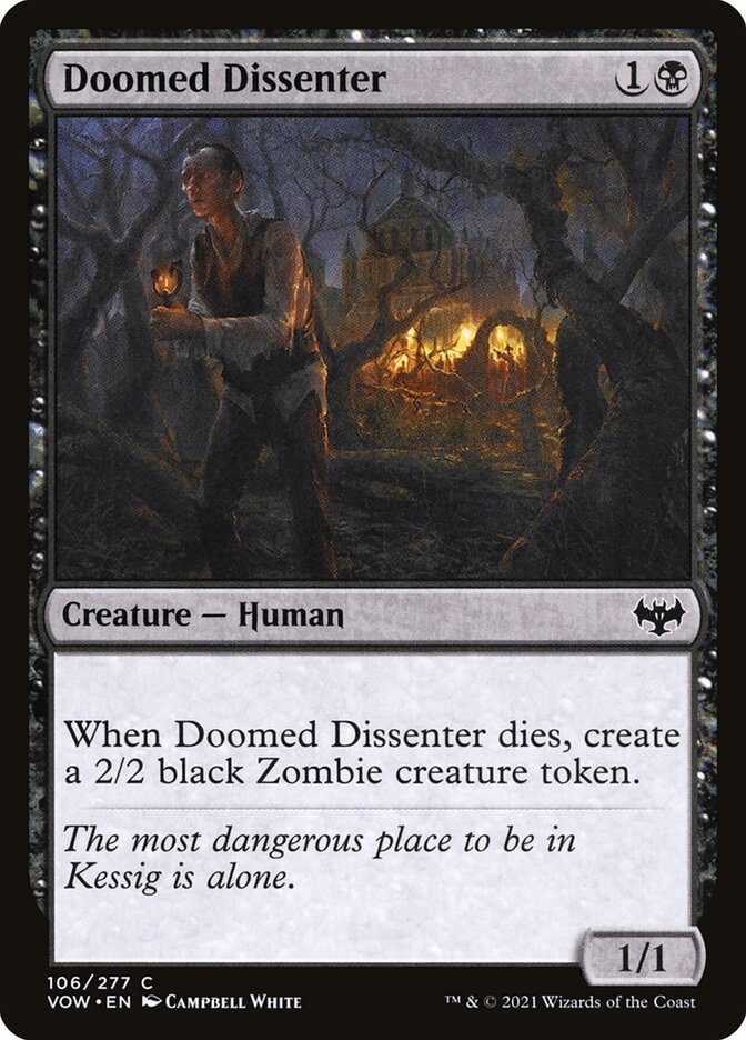 Doomed Dissenter [Innistrad: Crimson Vow] (106)