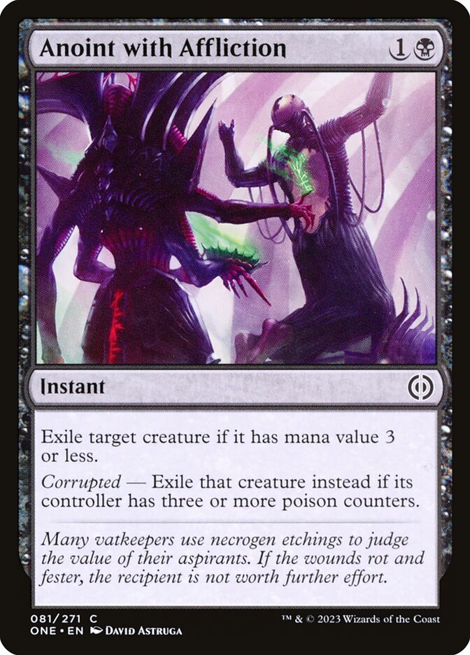 Anoint with Affliction [Phyrexia: All Will Be One] (81)