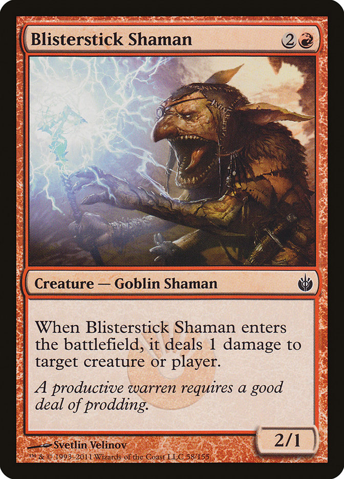 Blisterstick Shaman [Mirrodin Besieged] (58)