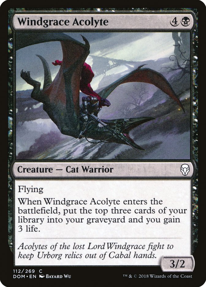 Windgrace Acolyte [Dominaria] (112)
