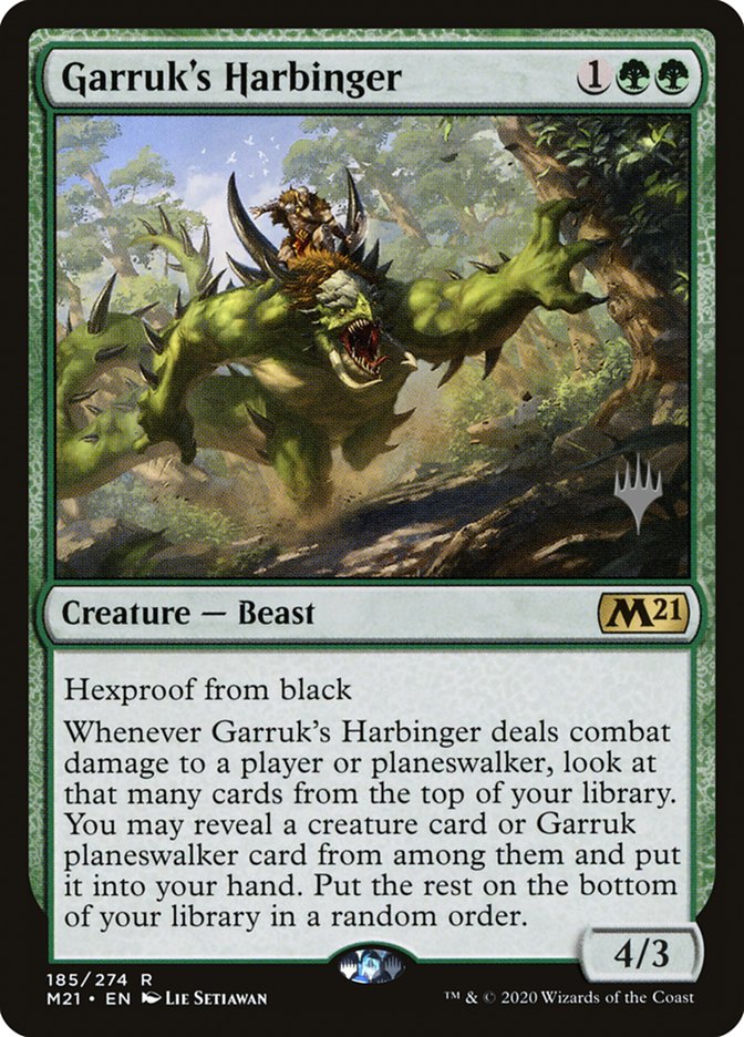 Garruk's Harbinger [Core Set 2021 Promos] (185p)