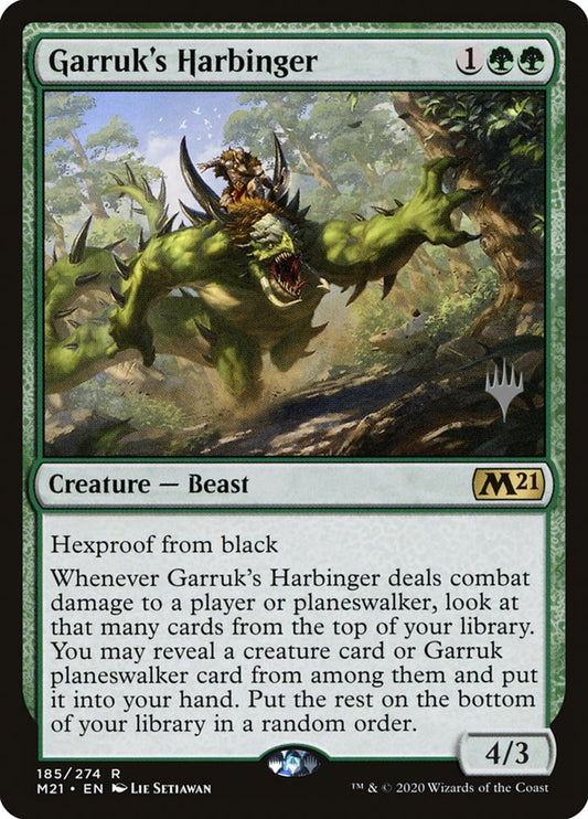 Garruk's Harbinger [Core Set 2021 Promos] (185p)