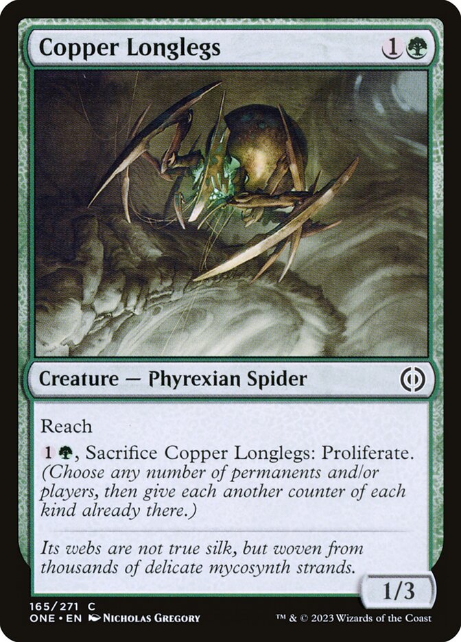 Copper Longlegs [Phyrexia: All Will Be One] (165)