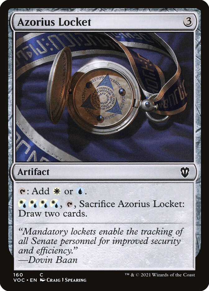 Azorius Locket [Crimson Vow Commander] (160)