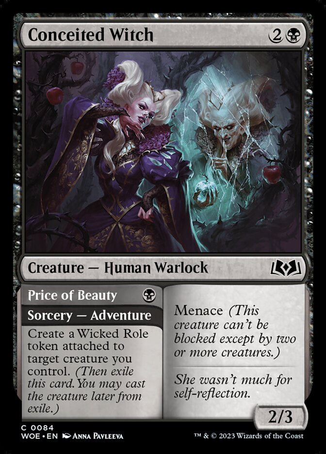 Conceited Witch // Price of Beauty [Wilds of Eldraine] (84)