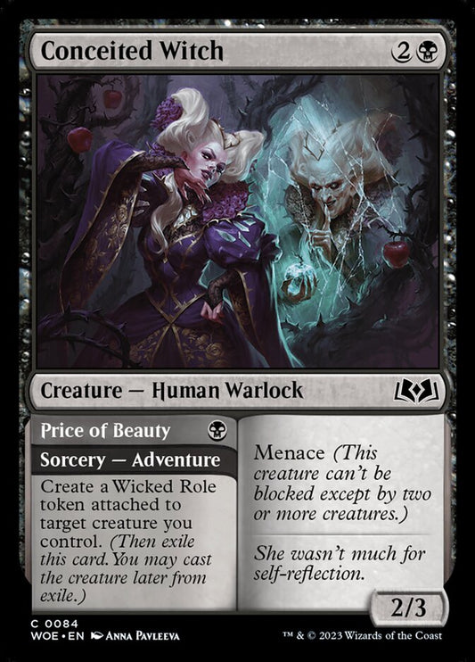 Conceited Witch // Price of Beauty [Wilds of Eldraine] (84)