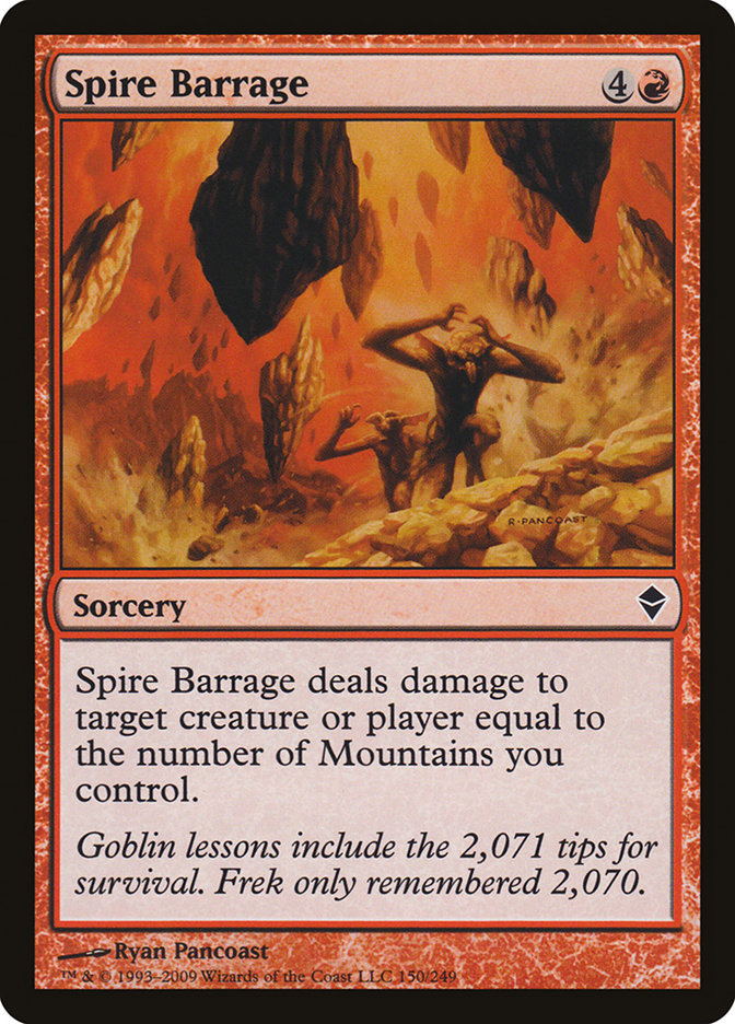 Spire Barrage [Zendikar] (150)
