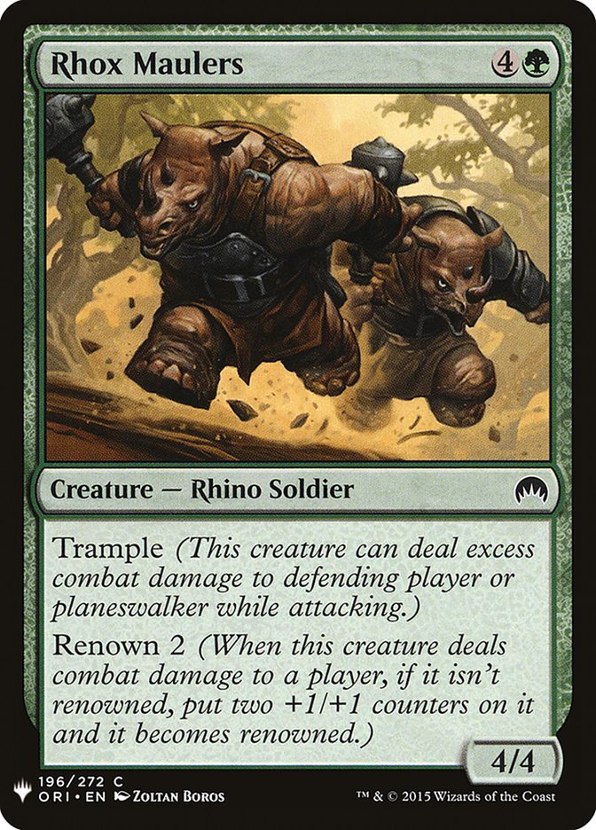 Rhox Maulers [The List] (ORI-196)