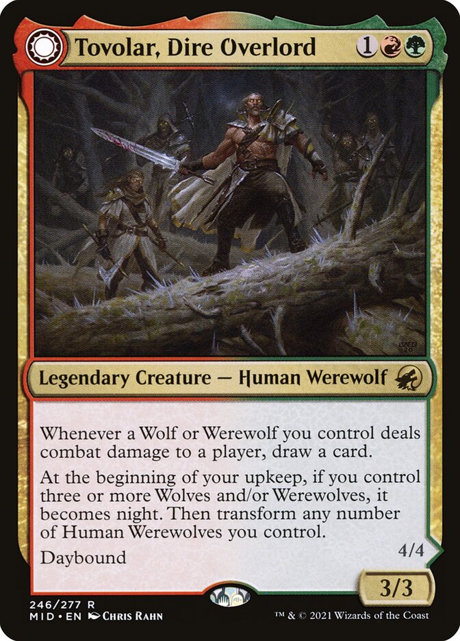 Tovolar, Dire Overlord // Tovolar, the Midnight Scourge [Innistrad: Midnight Hunt] (246)