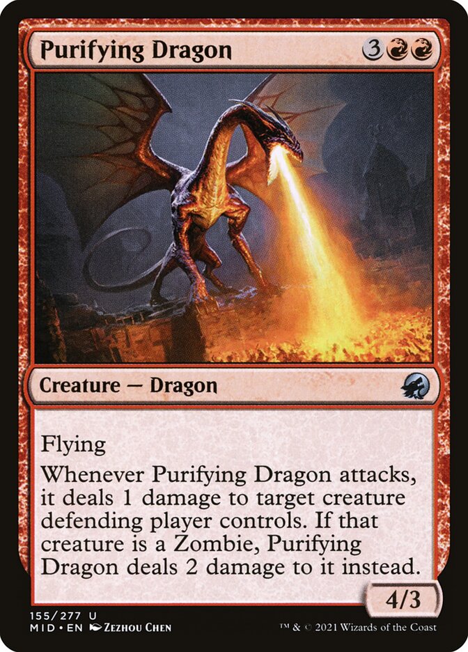 Purifying Dragon [Innistrad: Midnight Hunt] (155)