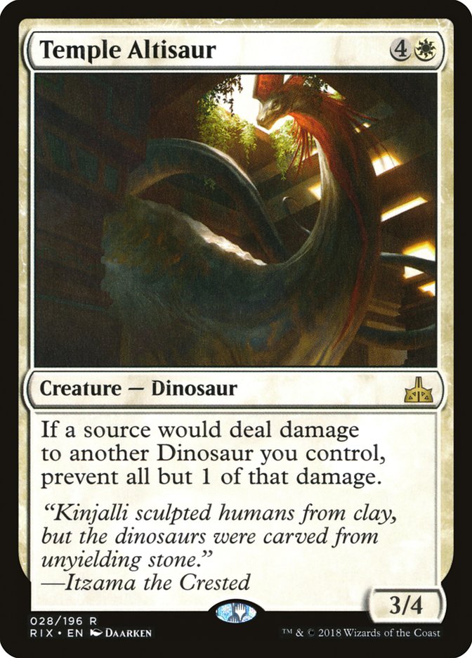 Temple Altisaur [Rivals of Ixalan] (28)