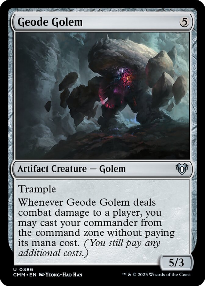Geode Golem [Commander Masters] (386)