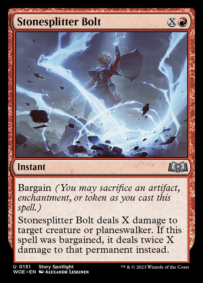 Stonesplitter Bolt [Wilds of Eldraine] (151)