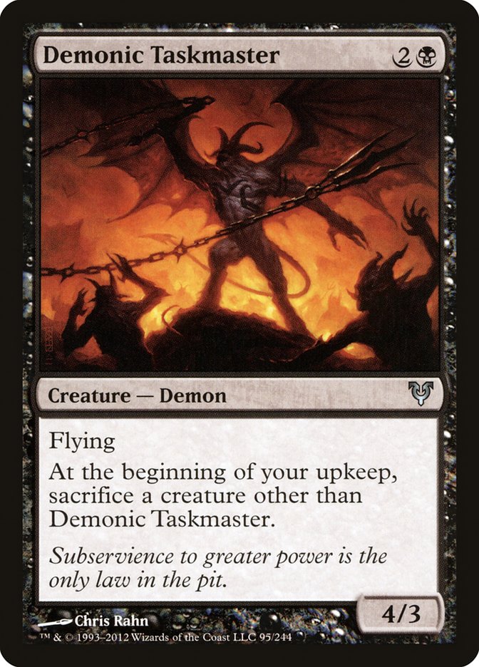 Demonic Taskmaster [Avacyn Restored] (95)