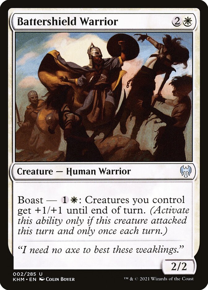 Battershield Warrior [Kaldheim] (2)