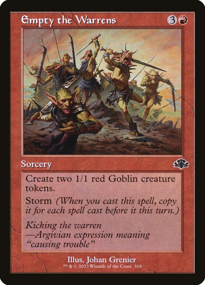 Empty the Warrens [Dominaria Remastered] (318)