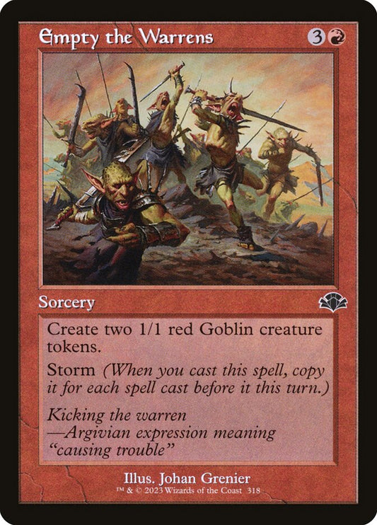 Empty the Warrens [Dominaria Remastered] (318)