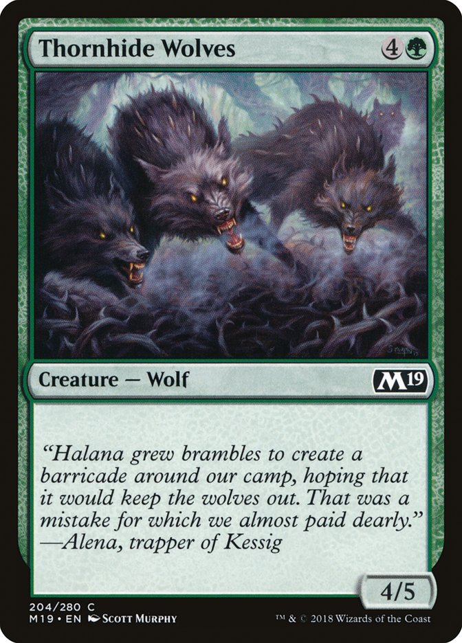 Thornhide Wolves [Core Set 2019] (204)