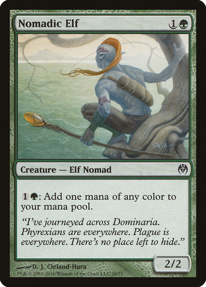 Nomadic Elf [Duel Decks: Phyrexia vs. the Coalition] (38)
