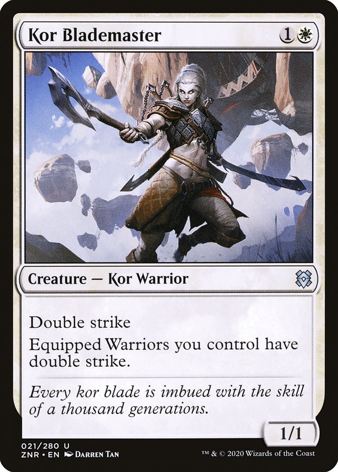 Kor Blademaster [Zendikar Rising] (21)