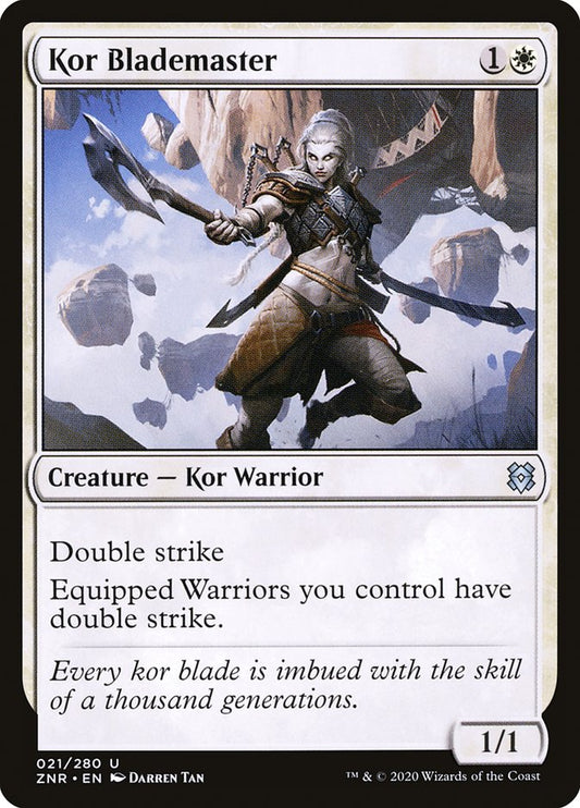 Kor Blademaster [Zendikar Rising] (21)