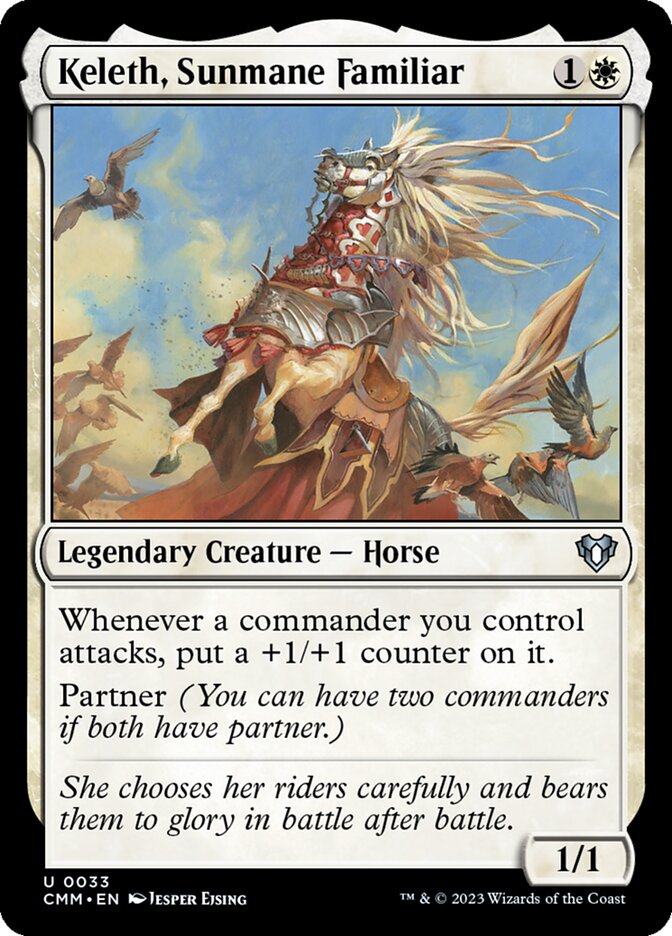 Keleth, Sunmane Familiar [Commander Masters] (33)