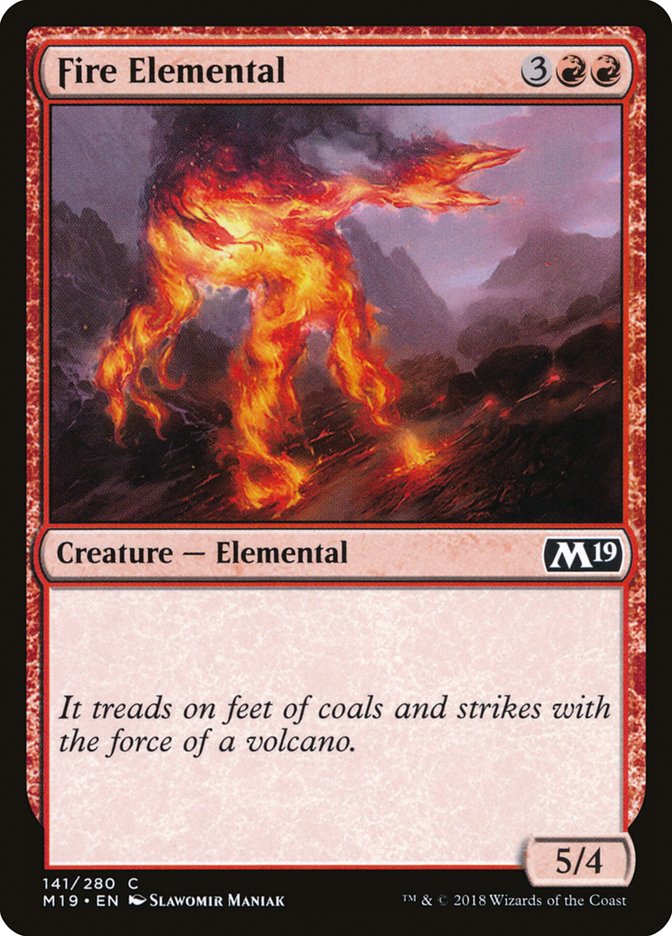 Fire Elemental [Core Set 2019] (141)