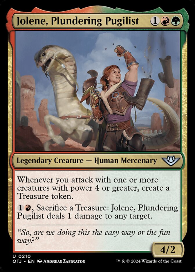 Jolene, Plundering Pugilist [Outlaws of Thunder Junction] (210)