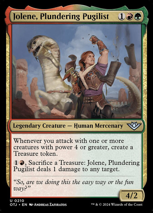 Jolene, Plundering Pugilist [Outlaws of Thunder Junction] (210)