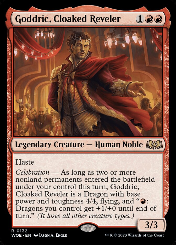 Goddric, Cloaked Reveler [Wilds of Eldraine] (132)