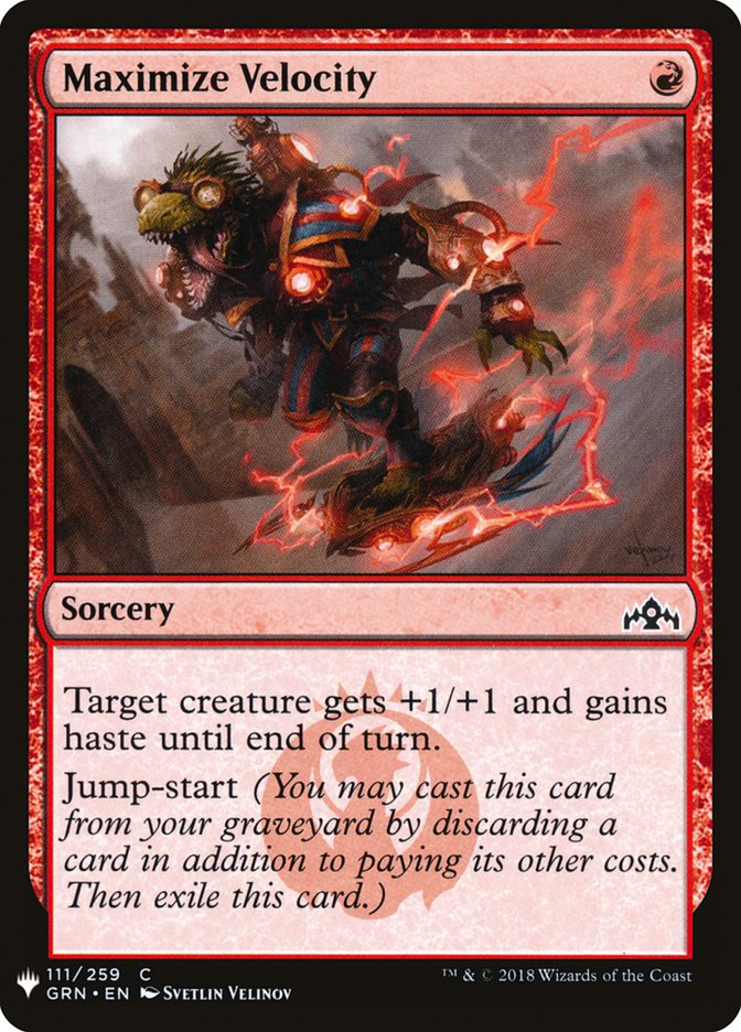 Maximize Velocity [The List] (GRN-111)