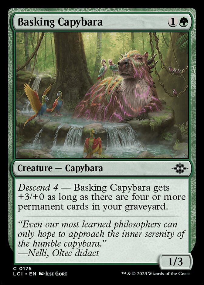 Basking Capybara [The Lost Caverns of Ixalan] (175)
