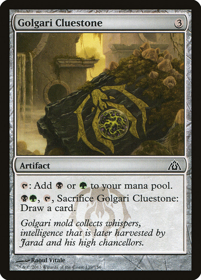 Golgari Cluestone [Dragon's Maze] (139)