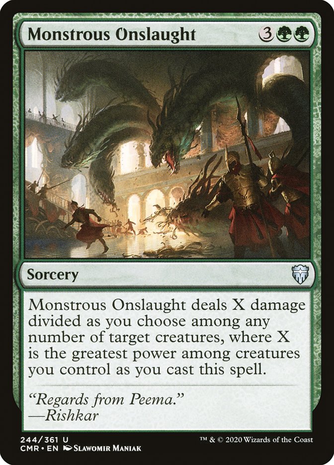 Monstrous Onslaught [Commander Legends] (244)