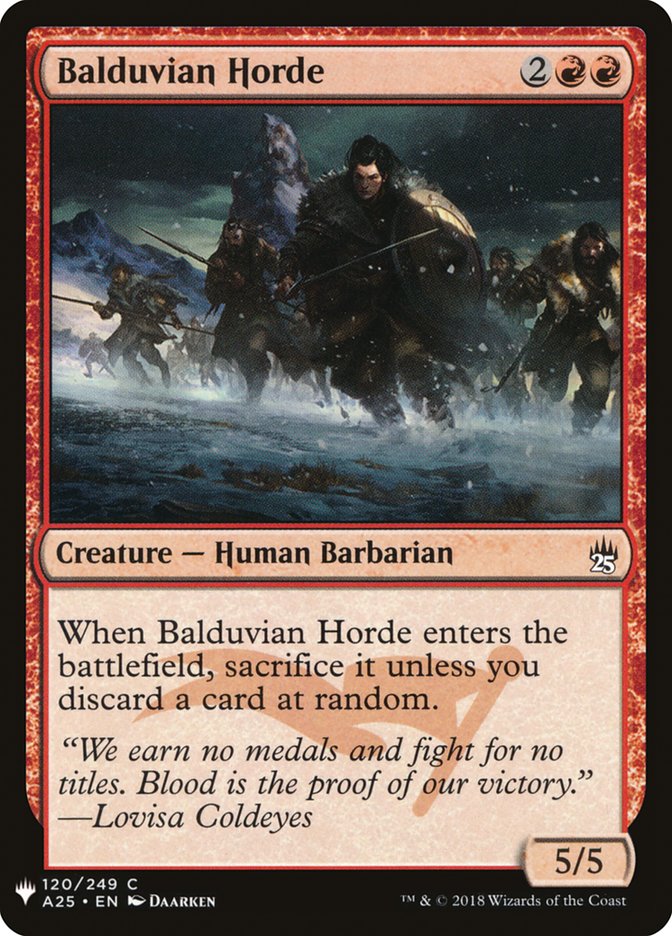 Balduvian Horde [The List] (A25-120)