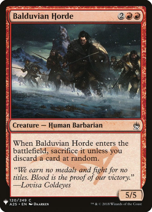 Balduvian Horde [The List] (A25-120)